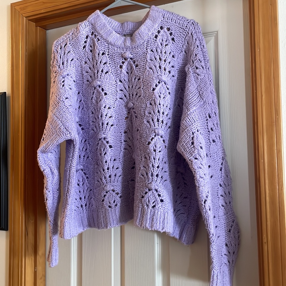 Purple oversized sweater